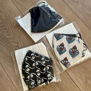 Tory Burch face masks - pack of 3 new in package